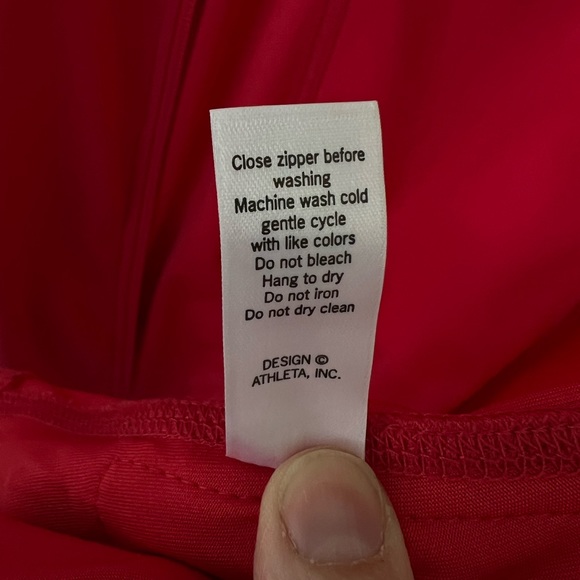 ATHLETA Size X Small Pink Vest Jacket Reflective - Picture 5 of 9